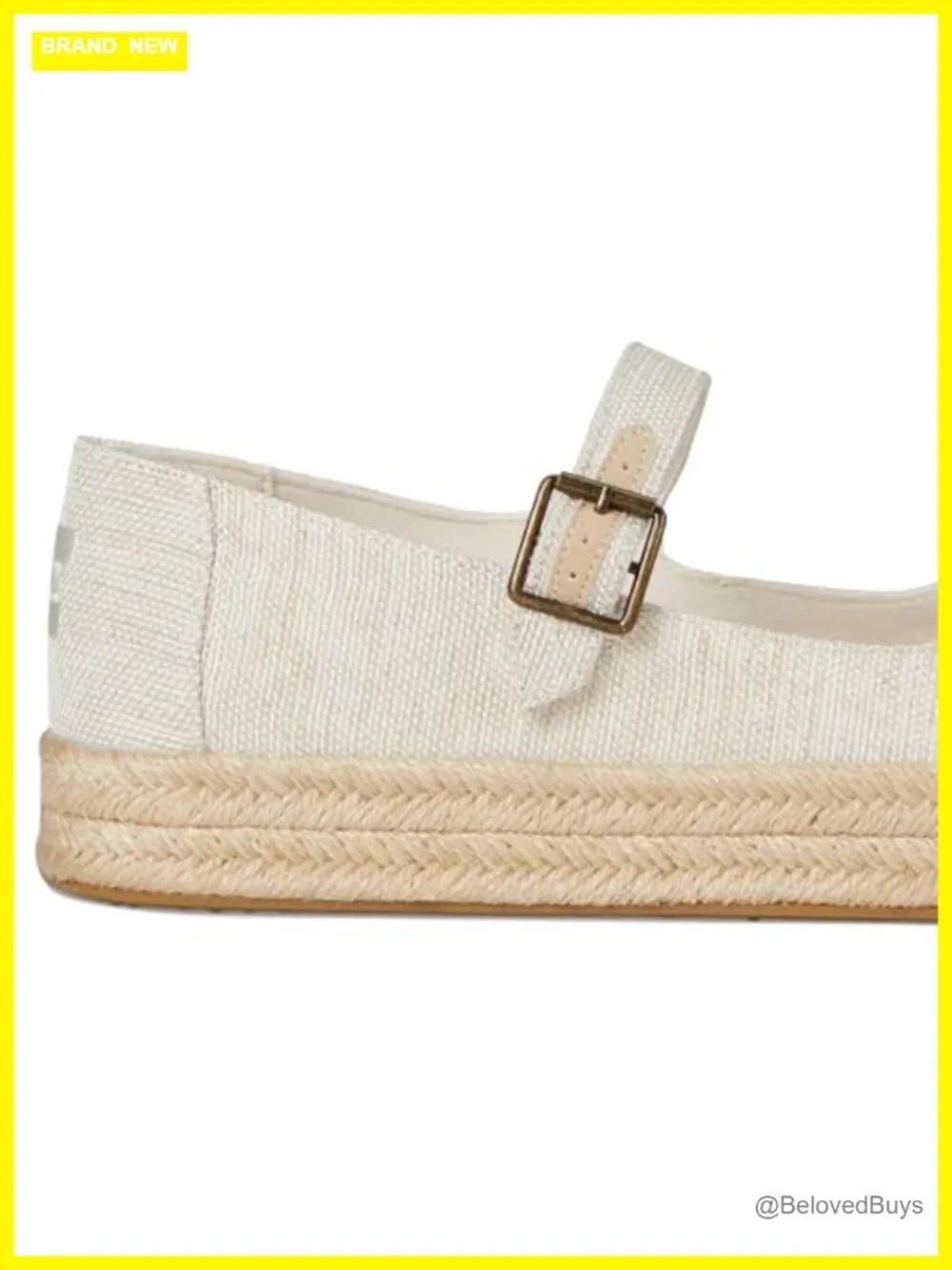 Canvas Espadrilles Mary Jane Walking Flats with Buckle